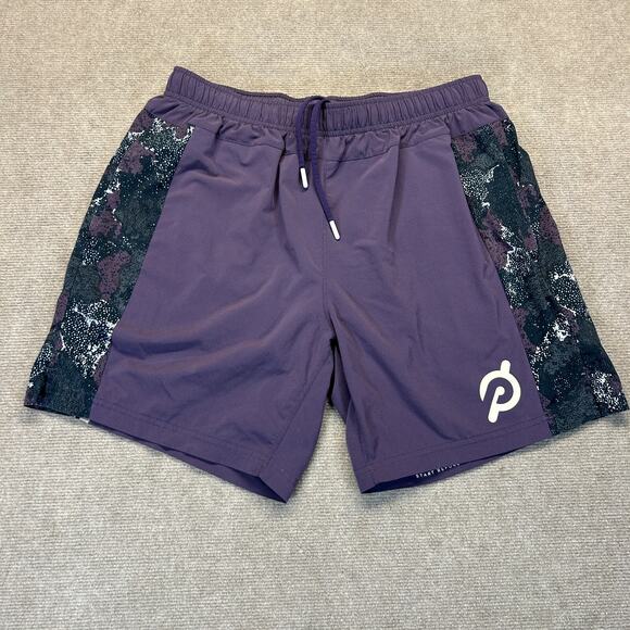 Four Laps Peloton Bolt Shorts Men's Large Lined Performance Gym Cycling 7" - Picture 1 of 12